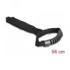 DeLOCK pasek do przenoszenia z zapięciem na rzep D 560 x S 50 mm czarny 2 szt.