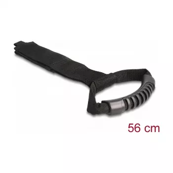 DeLOCK pasek do przenoszenia z zapięciem na rzep D 560 x S 50 mm czarny 2 szt.