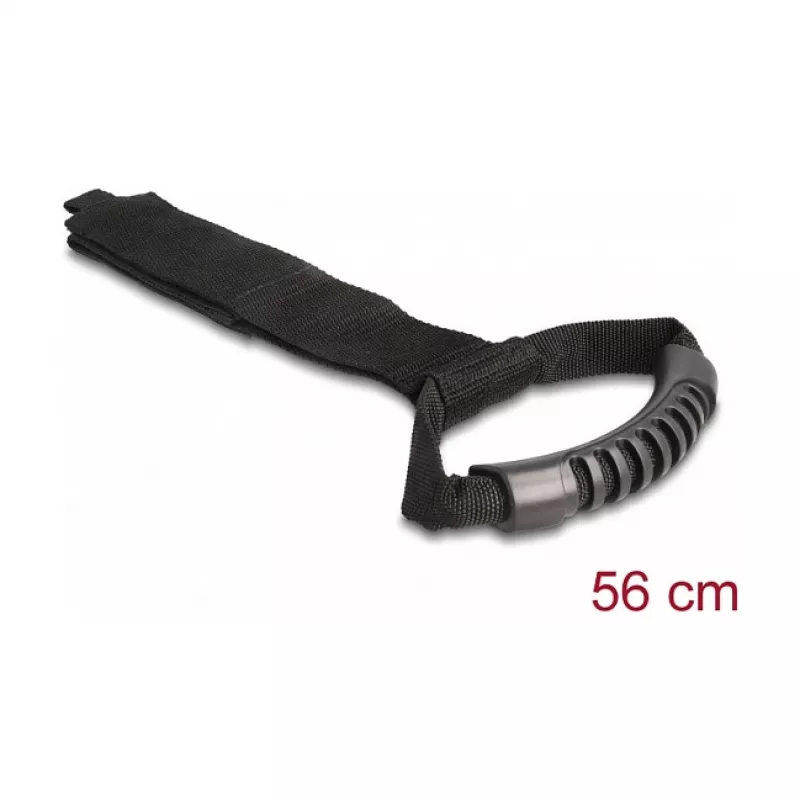 DeLOCK pasek do przenoszenia z zapięciem na rzep D 560 x S 50 mm czarny 2 szt.