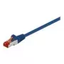 Wentronic Goobay - Kabel krosowy - RJ-45 (M) - RJ-45 (M) - 5,0m - SFTP, PiMF - CAT 6 - formowany, bezhalogenowy - niebieski (68270)