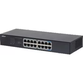 Przełącznik sieciowy Dahua Technology S3016-16GT Niezarządzalny L2 Gigabit Ethernet (10/100/1000) Do montażu na biurku/ścianie Czarny