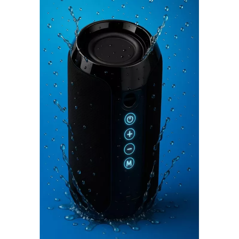 Przenośny głośnik Bluetooth stereo SQUEAK SQ1008 — 14W RMS, Bluetooth 5.3, 1200 mAh, IPX4, FM, LED, AUX, USB