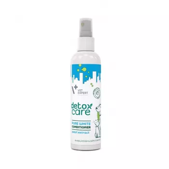 Odżywka VETEXPERT Detox Care Pure biały 150 ml — detoksykująca, rozjaśniająca dla dorosłych kotów o białej sierści
