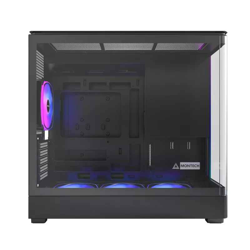 Obudowa PC Montech KING 15 PRO Czarna — midi tower micro ATX / Mini-ITX