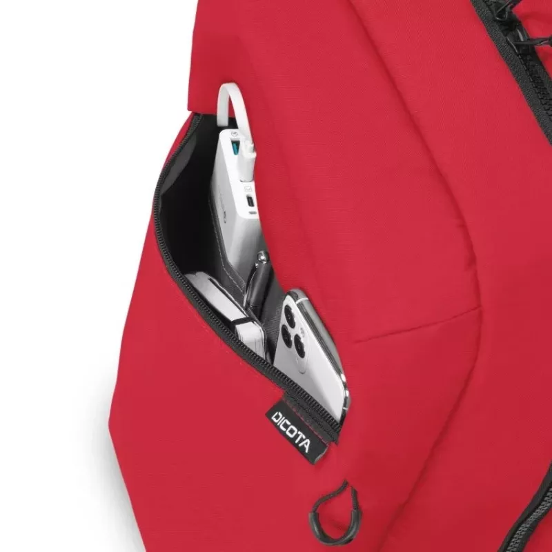 Casual backpack DICOTA D32121-RPET czerwony Polyester rPET