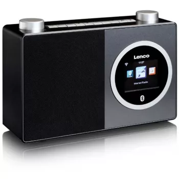 Lenco DIR-70 - Odtwarzacz sieciowy audio - 3 W (łącznie) - Czarny (DIR-70BK)