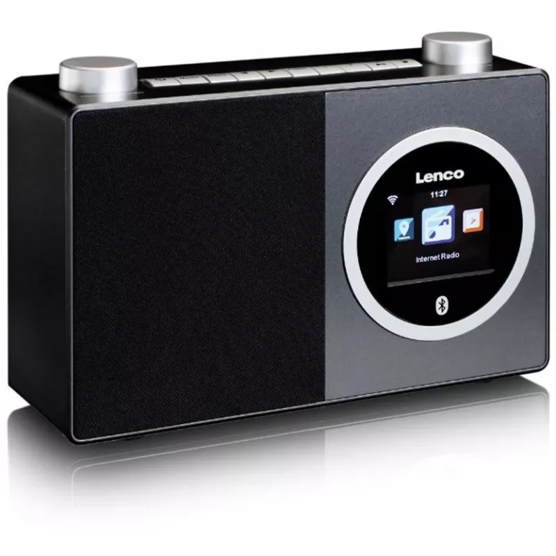 Lenco DIR-70 - Odtwarzacz sieciowy audio - 3 W (łącznie) - Czarny (DIR-70BK)