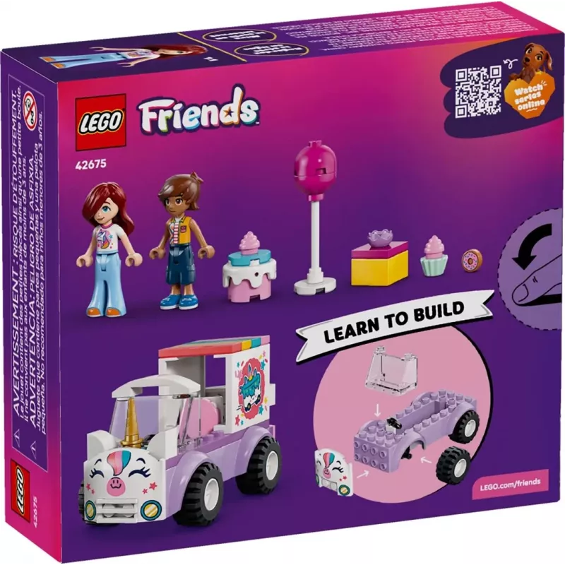 LEGO FRIENDS 42675 Samochód dostawczy z jednorożcem i tortem
