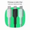 Kabel USB-C-USB-C PowerStream 100W pleciony 1,2m biały