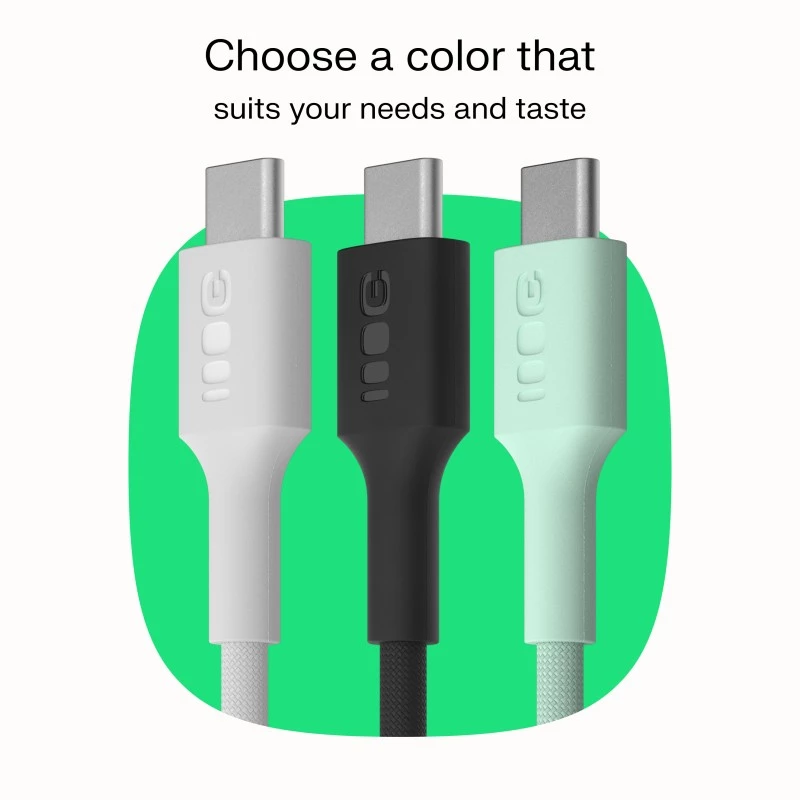 Kabel USB-C-USB-C PowerStream 100W pleciony 1,2m biały