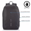 Plecak casualowy XDDESIGN Bobby Soft z komorą na notebooka 15,6 cala, 16 l, PET, czarny