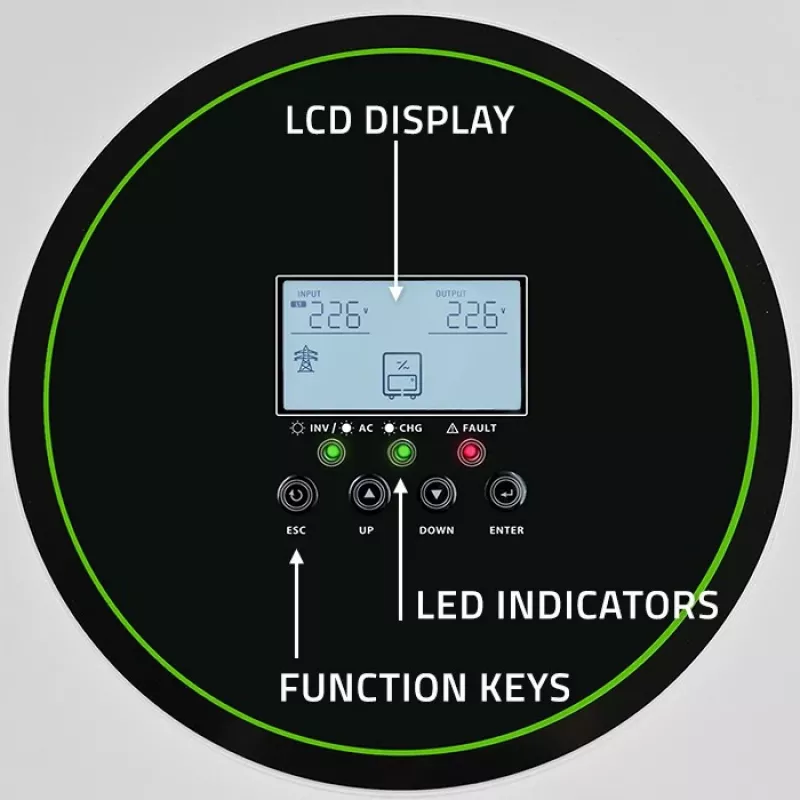 Falownik hybrydowy Qoltec Off-Grid 11000W