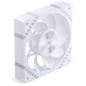 Wentylator obudowy 120mm Jonsbo HF2-120 biały — odwrócone łopatki, PWM, ARGB