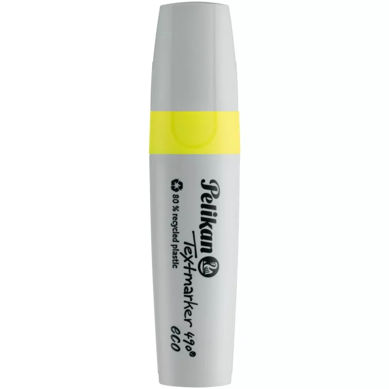 Zakreślacz Pelikan Textmarker 490 eco marker z końcówką dłutową Żółty