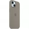 Silikonowe etui z MagSafe do iPhone 15 - clay