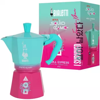 Kawiarka Bialetti 0005393 Aluminium niebieski Pink