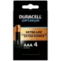 Duracell OPTIMUM alkaliczne baterie AAA, opakowanie 4 szt. — długotrwała moc do małych urządzeń