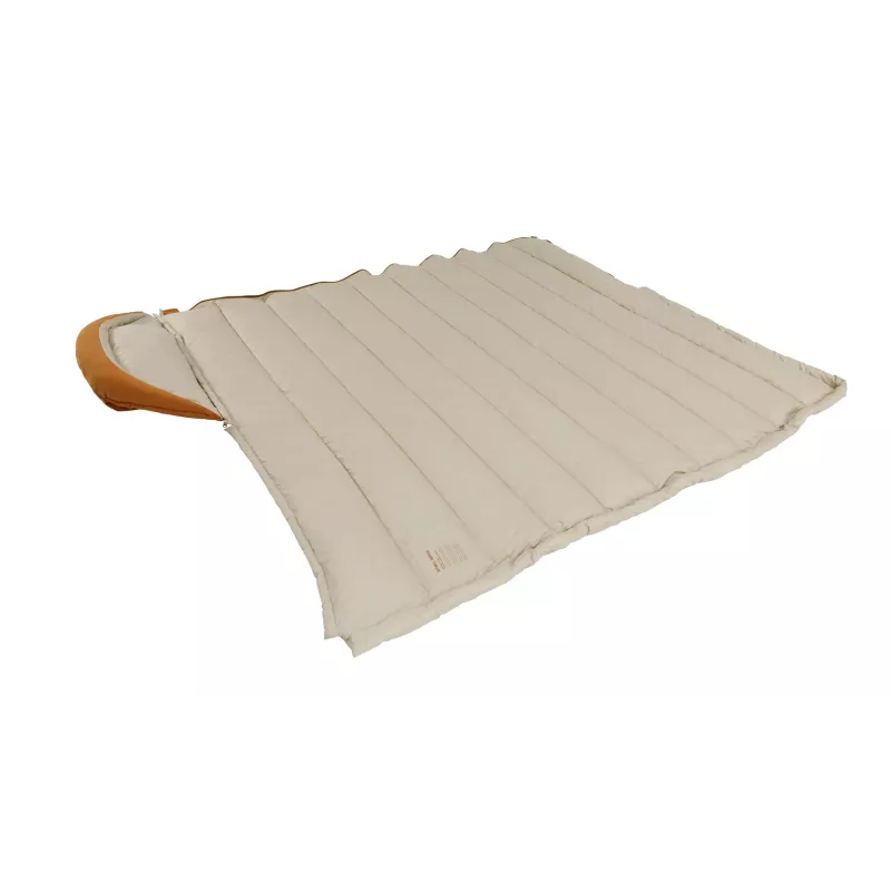 Śpiwór Outwell 230506 półprostokątny dla dorosłych, 2300×850 mm, maks. wzrost użytkownika 195 cm, bawełna/nylon/poliester (z recyklingu), żółty