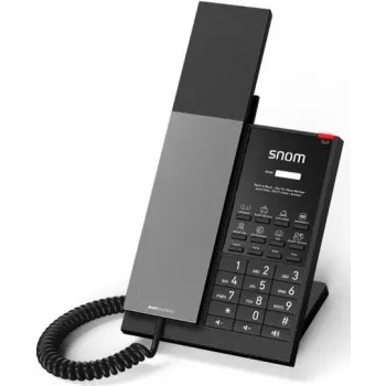 Telefon IP Snom HD350A czarny przewodowy zestaw słuchawkowy 100-240V