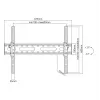 Uchwyt ścienny SBOX PLB-2546T-2 do wyświetlaczy 37–80 cali, udźwig 45 kg, VESA 600×400 mm