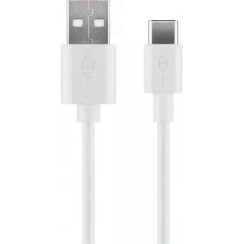 Wentronic 59126 0.5m USB A USB C Męski Męski Biały Kabel USB (59126)