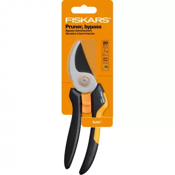 Sekatory Fiskars Solid M P321, boczne, czarny, pomarańczowy
