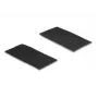 Uchwyt na kable DeLOCK 19105 Rzep samoprzylepny 100x50mm czarny zestaw 10 szt.