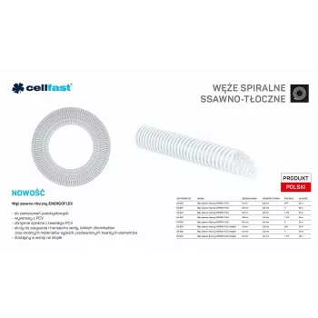 Wąż ssawno-tłoczny do pomp 25mm x 25mb bezbarwny ENERGO-FLEX