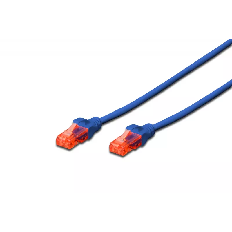Kabel sieciowy Digitus CAT 6 U/UTP RJ-45 Cat6 0,25m niebieski