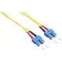 LogiLink - Kabel krosowy - SC jednomodowy (M) do SC jednomodowy (M) - 1 m - światłowodowy - dupleks - 9/125 mikrometra - OS2 - bezhalogenowy - żółty