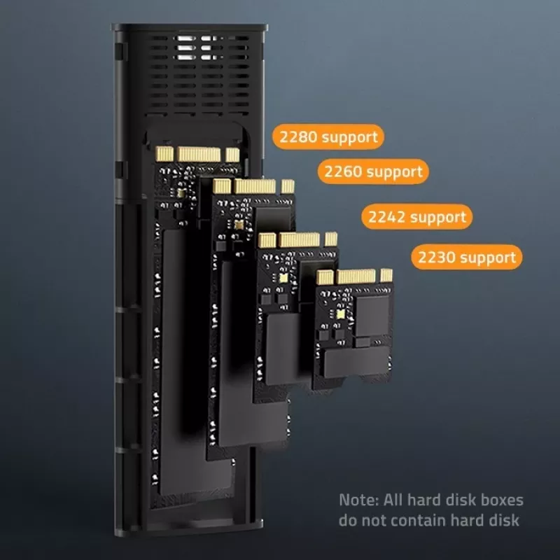 Obudowa | kieszeñ NV2271 na dysk M.2 SSD | SATA | NVMe | USB-C | 2TB