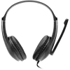 Słuchawki komputerowe CANYON HSC-1 z mikrofonem, płaski kabel 2m, czarne