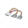 Kabel Y-adapter ROLINE 4-pin HDD / 2x SATA (11.03.1050)