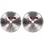 Zestaw diamentowych tarcz tnących do szlifierek kątowych EINHELL 230×22,23×1,8 mm, krawędź turbo, 2 sztuki