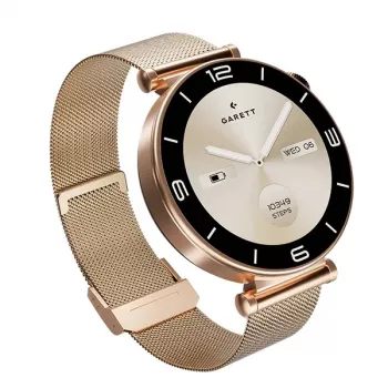 Smartwatch Garett Rose Gold mesh