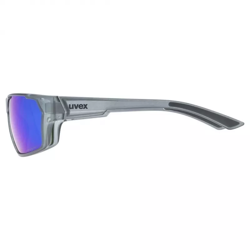 Spolaryzowane okulary przeciwsłoneczne Uvex Sportstyle 233 P - dymny mat/niebieskie lustro