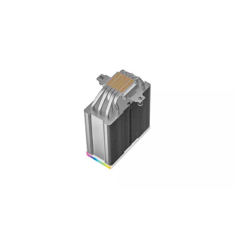 Chłodzenie powietrzne DeepCool AK500S Digital SE — 5 rurek cieplnych, wentylator 120 mm FDB, PWM, multi-LED, biały, obsługa gniazd Intel LGA1150 i AMD
