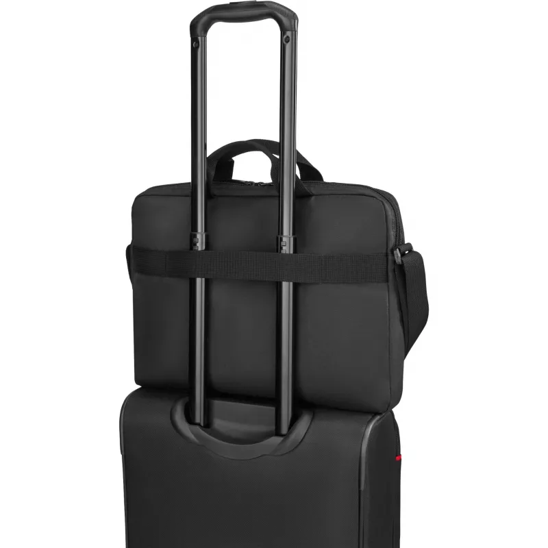 Torba na laptop Wenger BQ 16 Slimcase Toploader Czarna — mieści laptopy 16 cali, konstrukcja toploader, wyściełana komora