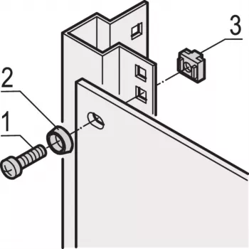 Schroff Pentair Techn. Montagematerial-Set 21101-810 VE100 (21101810)