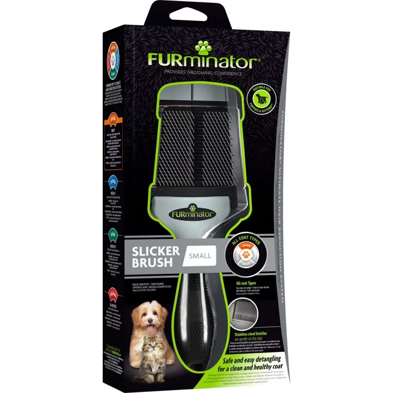FURminator - szczotka pudlówka dla psów i kotów - S