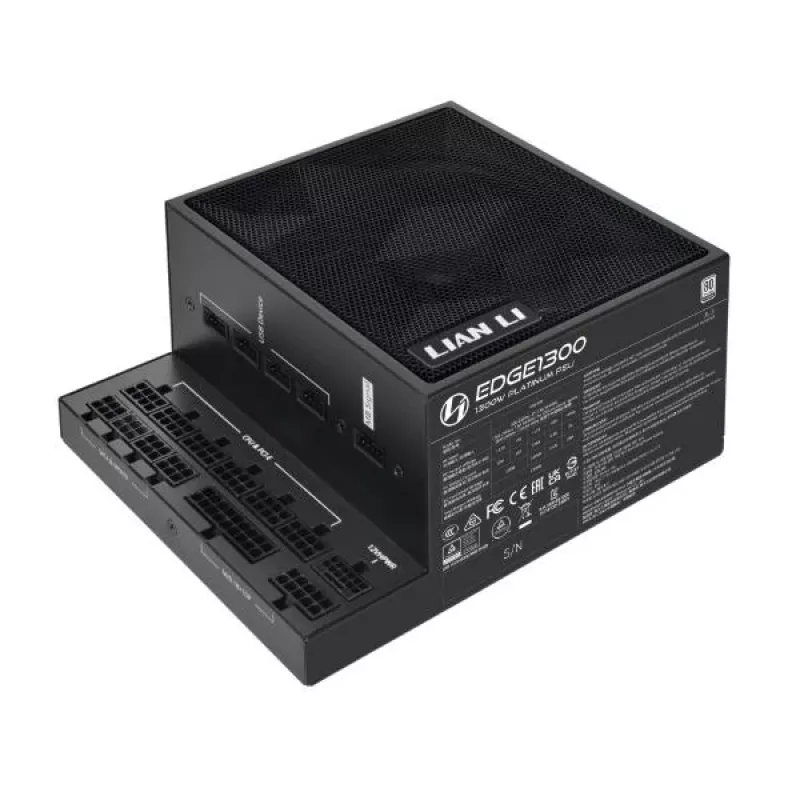 Zasilacz Lian Li EDGE EG1300 1300 W, 80 PLUS Platinum, ATX 3.1, PCIe 5.1, czarny