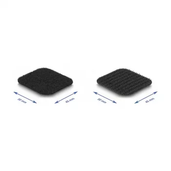DeLOCK taśma samoprzylepna na rzep na rolce 45 x 50 mm długość 5 m czarna