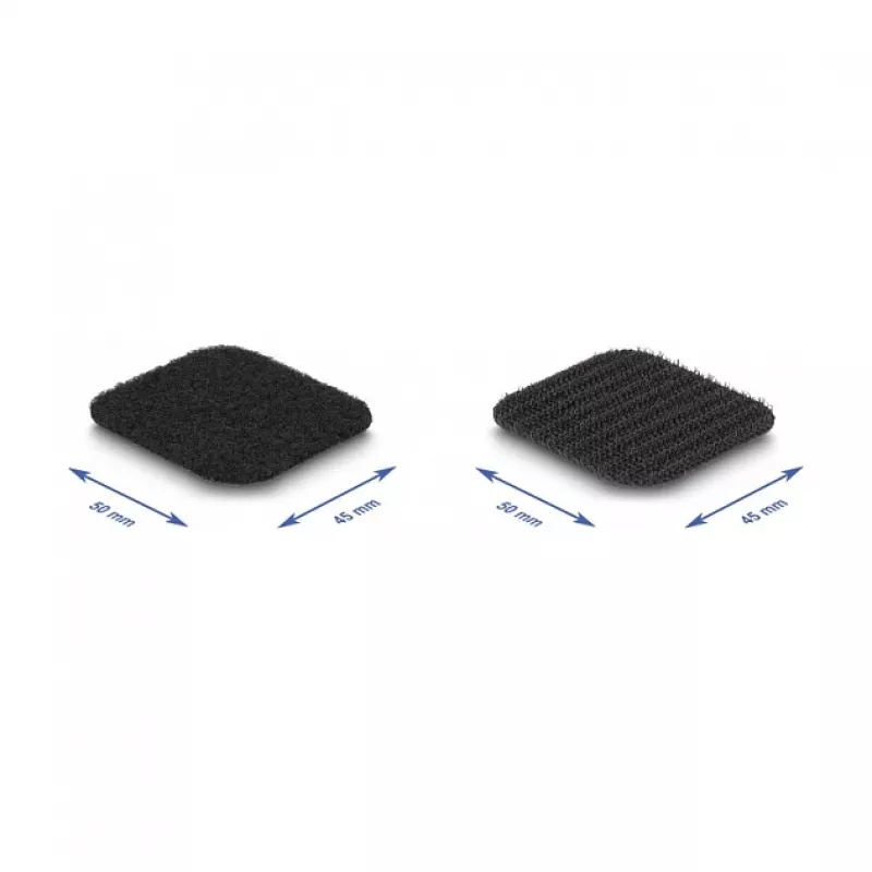 DeLOCK taśma samoprzylepna na rzep na rolce 45 x 50 mm długość 5 m czarna