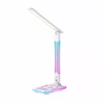 Lampa stołowa Hawk HW-LAMP04 biała LED z regulacją, białe wykończenie, regulowana głowica i ramię