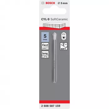 Wiertło Bosch CYL-9, 5 mm średnicy, 70 mm długości, pojedyncza sztuka