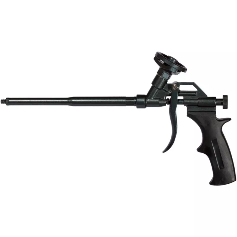 FISCHER metalowy pistolet do pianki PUPM 4 Czarny z 4x pianką pistoletową PUP S 750 B2 — zestaw metalowego pistoletu