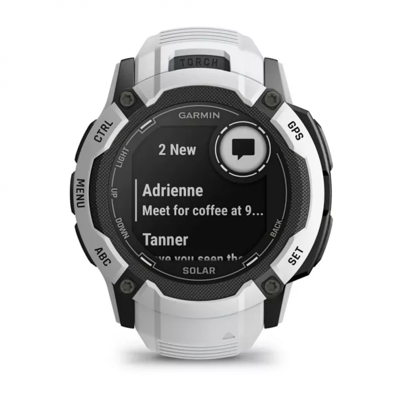 Garmin Instinct 2X Solar 2.79 cm (1.1) MIP 50 mm Cyfrowy 176 x 176 pikseli Ekran dotykowy Biały GPS (satelitarny)