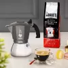 Ekspres do kawy BIALETTI BRIKKA INDUCTION 4TZ 180 ml Antracyt, Srebrny