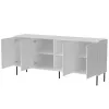 4D ABI komoda 200x45x88 matowy biały