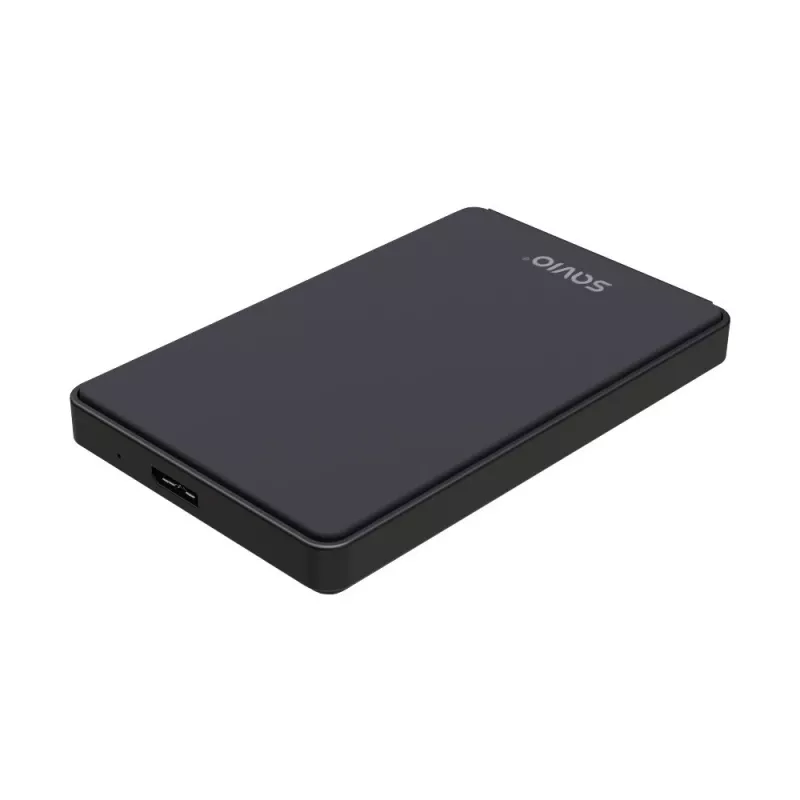 Obudowa HDD/SSD SAVIO AK-65 Czarna 2,5 cala SATA USB 3.0 5 Gbit/s Micro-USB